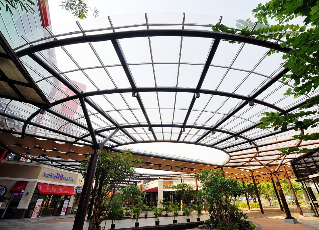 Solarflat transparent roofing